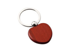 Porte-cles coeur en bois