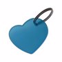Porte clés coeur translucide BleuBleu