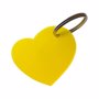 Porte clés coeur translucide JauneJaune