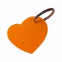 Porte clés coeur translucide OrangeOrange