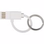 Porte-clés composé d'un câble USB Blancblanc