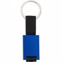 Porte-clés en aluminium. Bleubleu cobalt