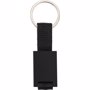Porte-clés en aluminium. Noirnoir
