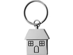 Porte-clés en métal forme de maison