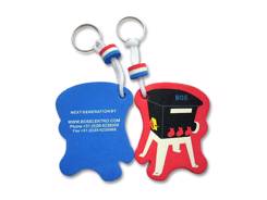 Porte clés en mousse a la forme