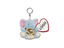 Porte-clés en peluche éléphant