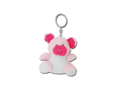 Porte-clés en peluche hippo