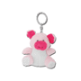 Porte-clés en peluche hippo Roserose