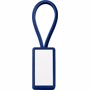Porte-clés en plastique personnalisable Bleubleu