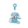 Porte-clés en textile chien Bleubleu