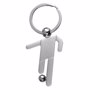 Porte clés football métal Au choixSilver