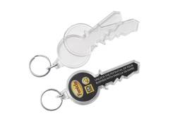 Porte clés forme clef insert