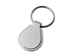 Porte-cles goutte métal