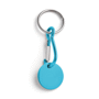 Porte cles jeton - aluminium Bleubleu clair