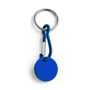 Porte cles jeton - aluminium Bleubleu foncé