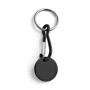 Porte cles jeton - aluminium Noirnoir