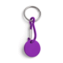 Porte cles jeton - aluminium Violetviolet