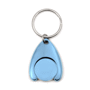 Porte-clés jeton attache métal Au choixbleu clair