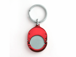 Porte-clés jeton attache metal publicitaire