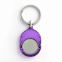 Porte-clés jeton attache metal publicitaire Violetviolet
