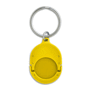 Porte-clés jeton attache plastique Jaunejaune