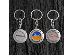 Porte-clés jeton avec logo