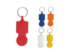 Porte-clés jeton publicitaire court