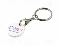 Porte-clés jeton recyclé