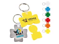 Porte-cles jeton trefle