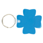 Porte-cles jeton trefle BleuBleu