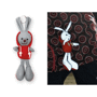 Porte-clés lapin réfléchissant Rougerouge
