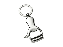 Porte-cles main ouvre-bouteille