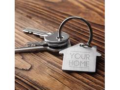 Porte-clés maison aluminium