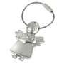 Porte-cles métal ange avec cristal Au choixargenté