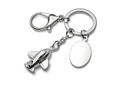 Porte-cles métal avion