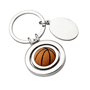 Porte-cles métal ballon basket pivotant Au choixargenté/orange