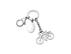 Porte-cles métal bicyclette