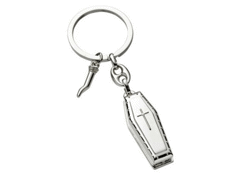 Porte-cles métal cercueil