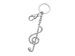 Porte-cles métal clef de sol