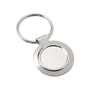 Porte-cles métal creux rond 25 mm Au choixargenté