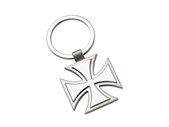 Porte-cles métal croix militaire