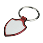 Porte-cles métal fanion Au choixargenté/rouge