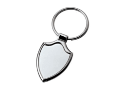 Porte-cles métal fanion creux