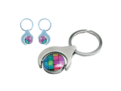 Porte-clés métal flip dooming