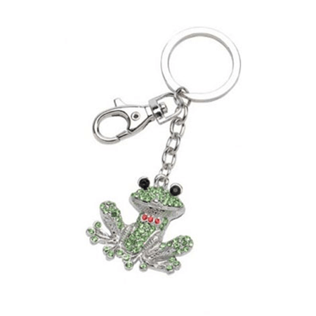 Porte-clés Grenouille Métal Et Perles - Neuf Sans étiquette