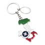 Porte-cles métal italie Au choixmulticolore