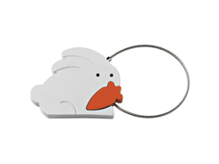 Porte-cles métal lapin