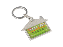 Porte cles metal maison dooming