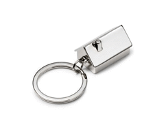 Porte-cles métal maisonnette 3D