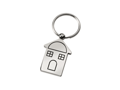 Porte-cles métal maisonnette haute
